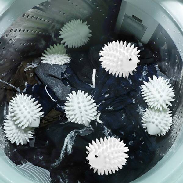 

1pc Hedgehog Shaped Laundry Ball, White