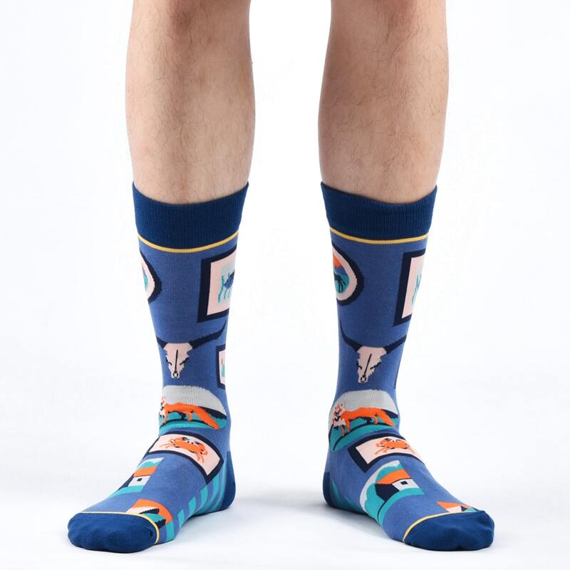 

Guys Cartoon Graphic Socks, Multicolor
