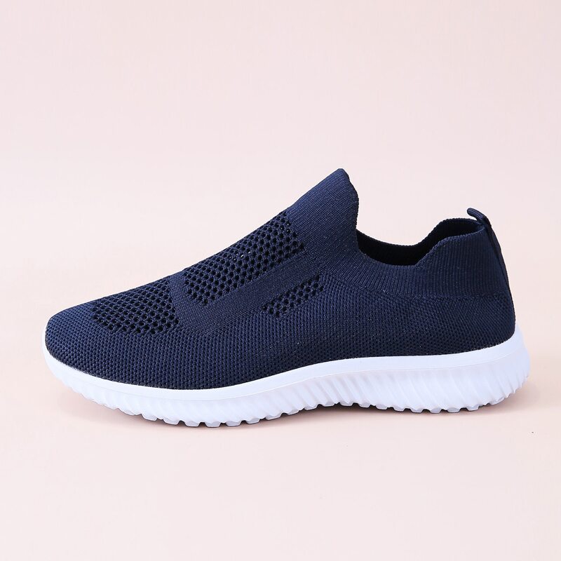 

Minimalist Knit Slip On Sneakers, Navy blue