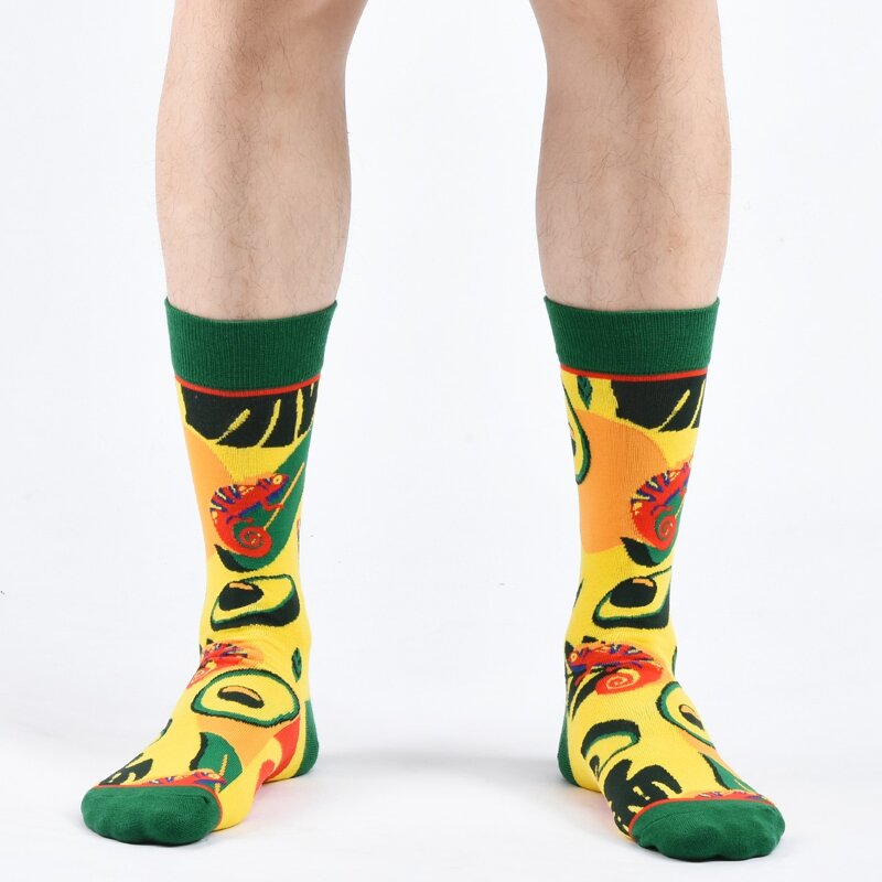 

Guys Cartoon Graphic Socks, Multicolor
