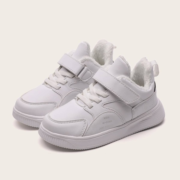 

Kids Letter Graphic Skate Shoes, White