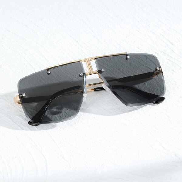 

Men Rimless Minimalist Sunglasses