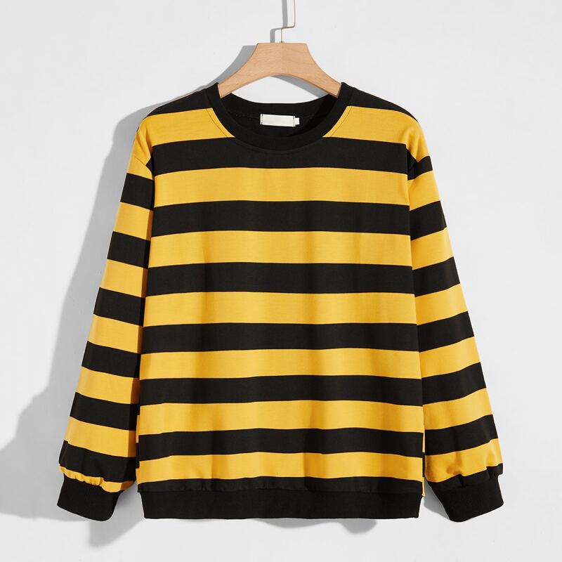 

Guys Striped Colorblock Sweatshirt, Multicolor