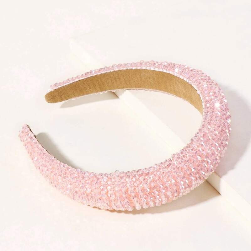 

Crystal Hair Hoop, Baby pink