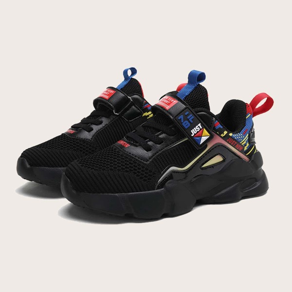 

Boys Velcro Strap Chunky Sneakers, Black