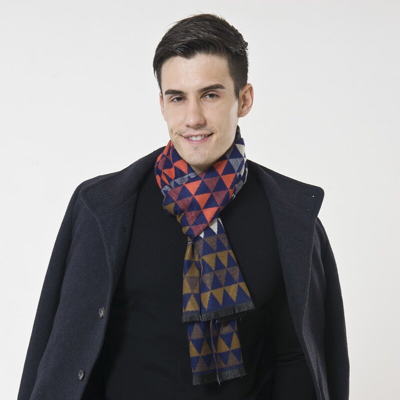 

Guys Geo Print Scarf, Multicolor