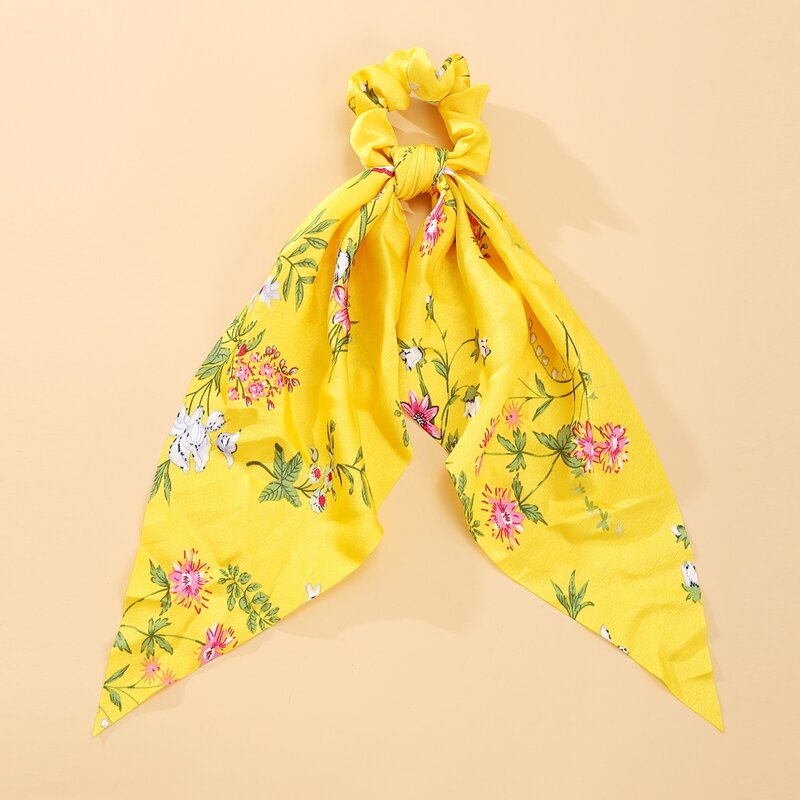 

Floral Scrunchie Scarf, Yellow bright