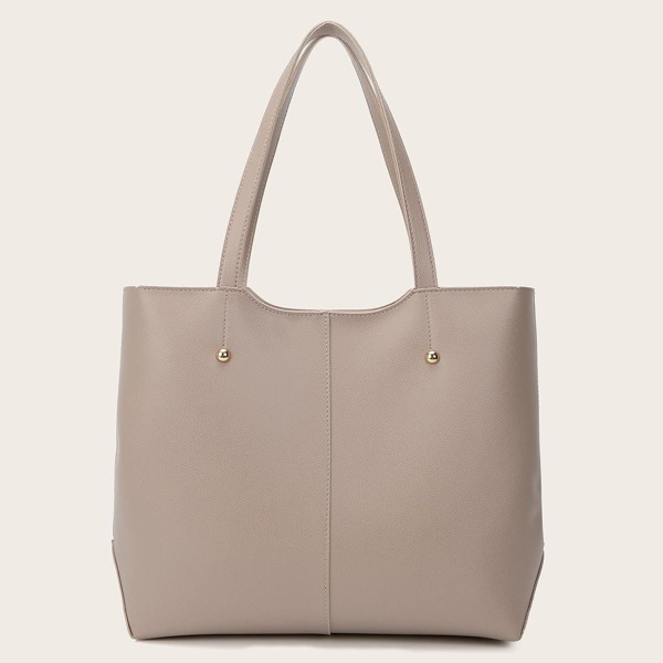 

Minimalist Large Capacity Tote Bag, Khaki