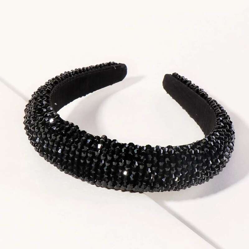 

Crystal Hair Hoop, Black
