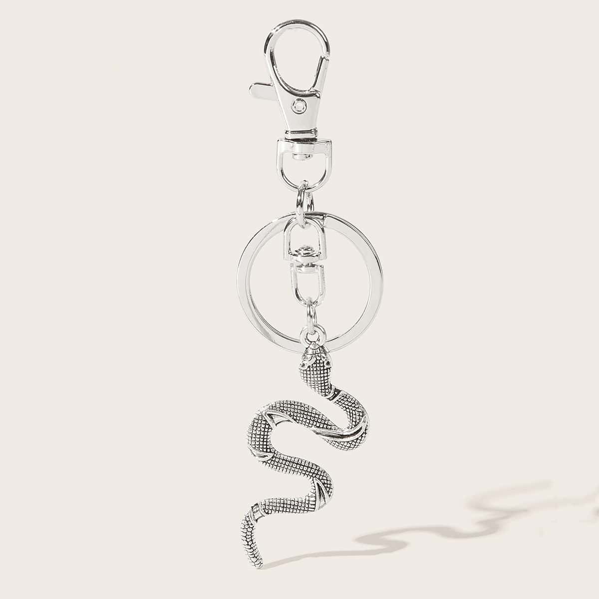 

Snake Bag Charm, Silver