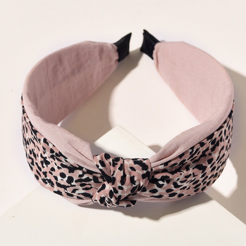 

Leopard Knot Hair Hoop, Multicolor