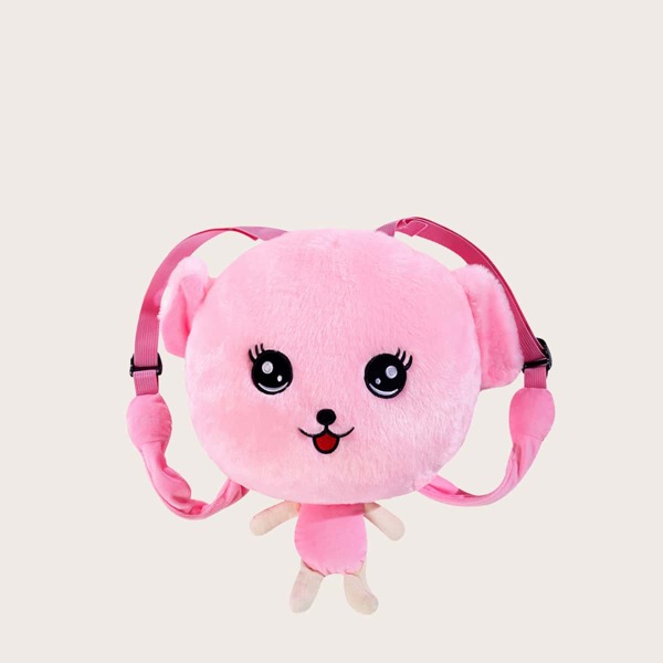 

Girls Cartoon Design Backpack, Pink
