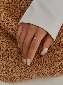 Vòng cổ tay trang trí rhinestone - Bạc - Xem 2
