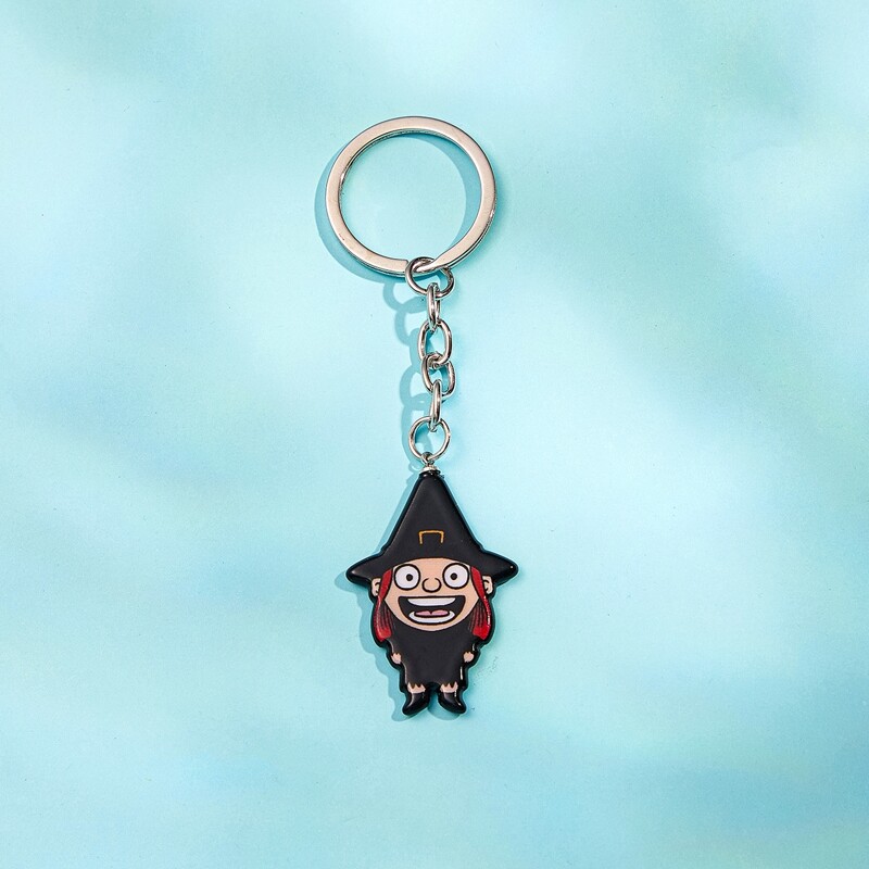 

Halloween Witch Charm Keychain, Black