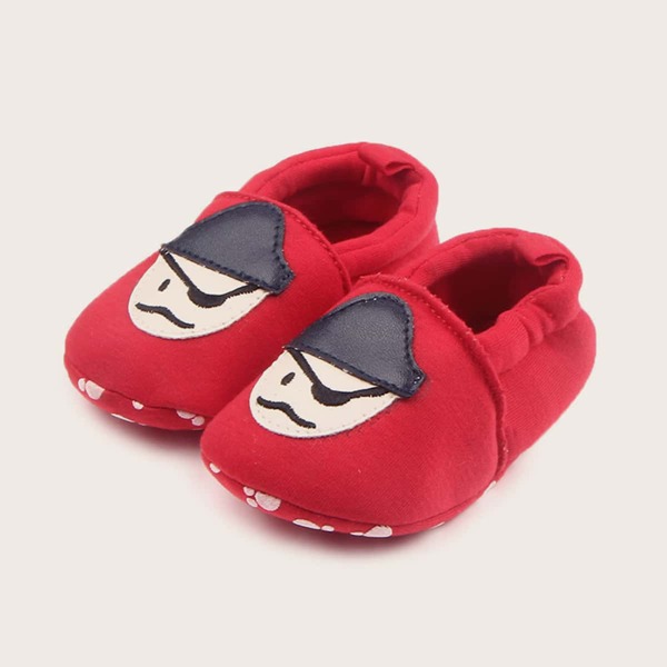 

Baby Girl Cartoon Pattern Flats, Red