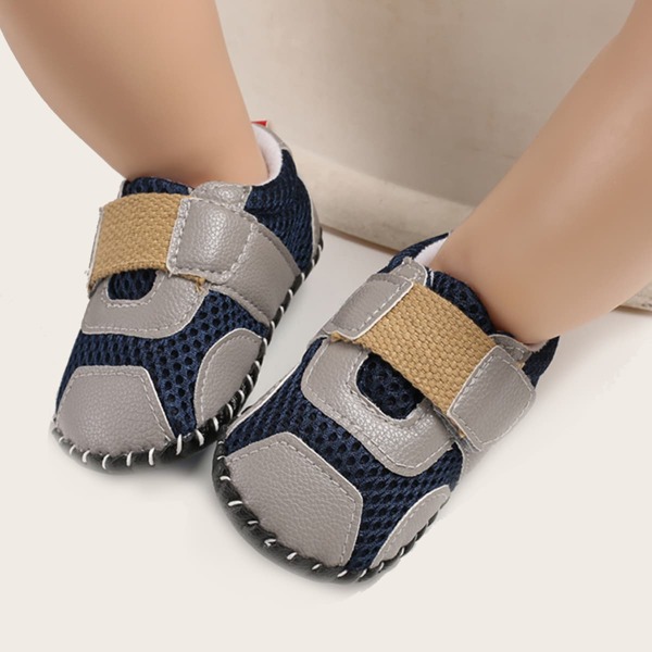 

Baby Boy Two Tone Velcro Strap Sneakers, Grey