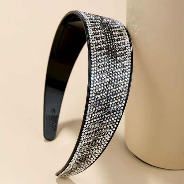 

Rhinestone Overlay Hair Hoop, Multicolor