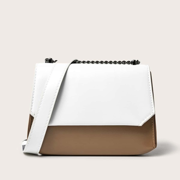 

Two Tone Crossbody Bag, Khaki
