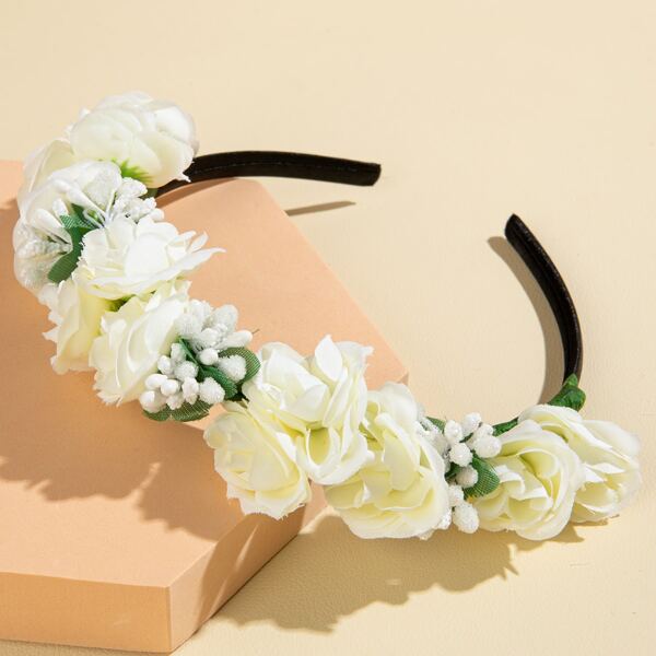 

Flower Decor Hair Hoop, Multicolor