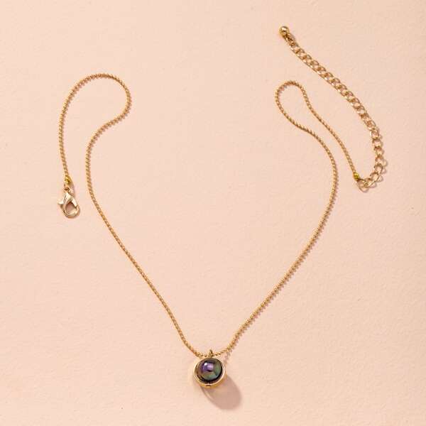 

Ball Pendant Necklace, Gold