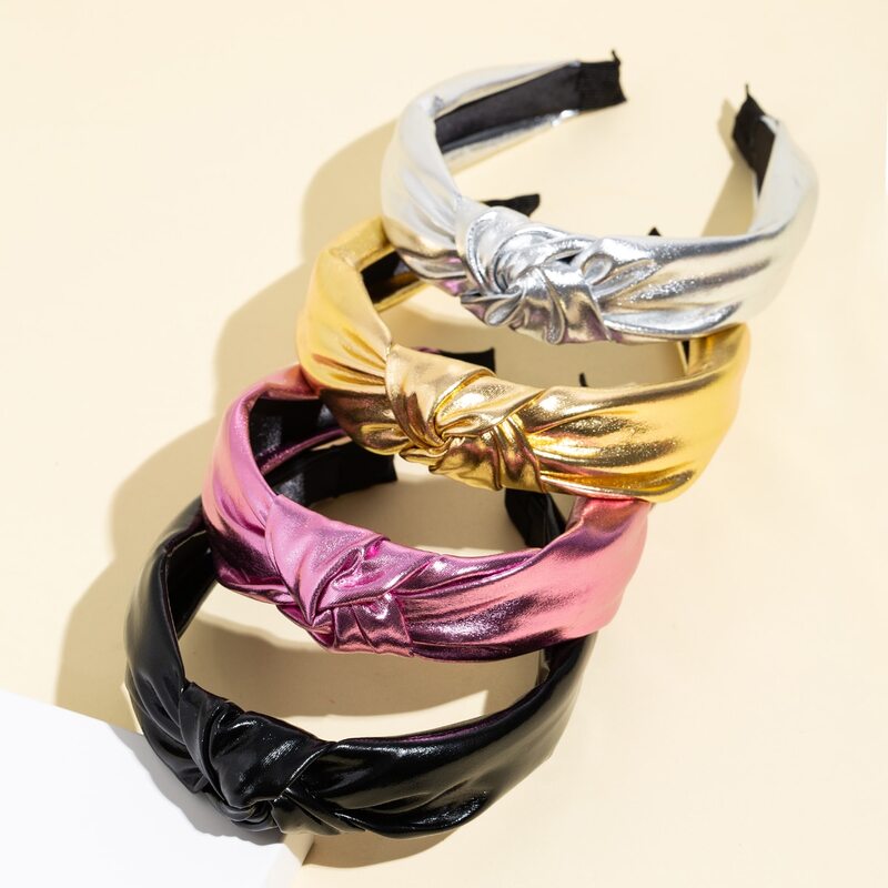 

4pcs Cross Knot Hair Hoop, Multicolor