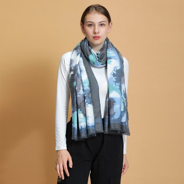 

Tie Dye Pattern Scarf, Multicolor
