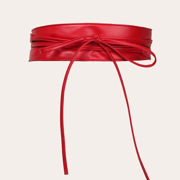 

PU Leather Belt, Red