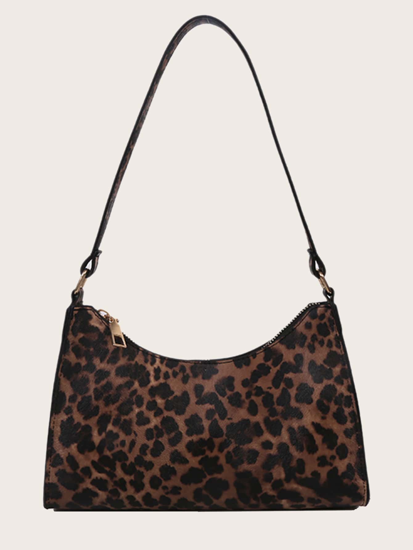 Leopard Print Shoulder Bag - Multicolor - View 1