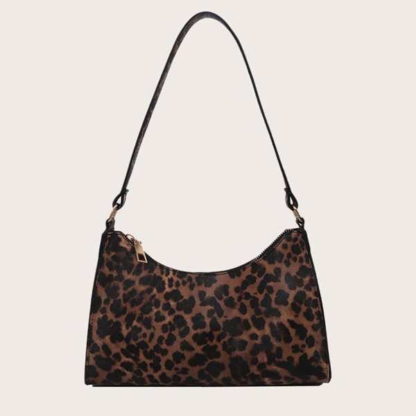 

Leopard Print Shoulder Bag, Multicolor