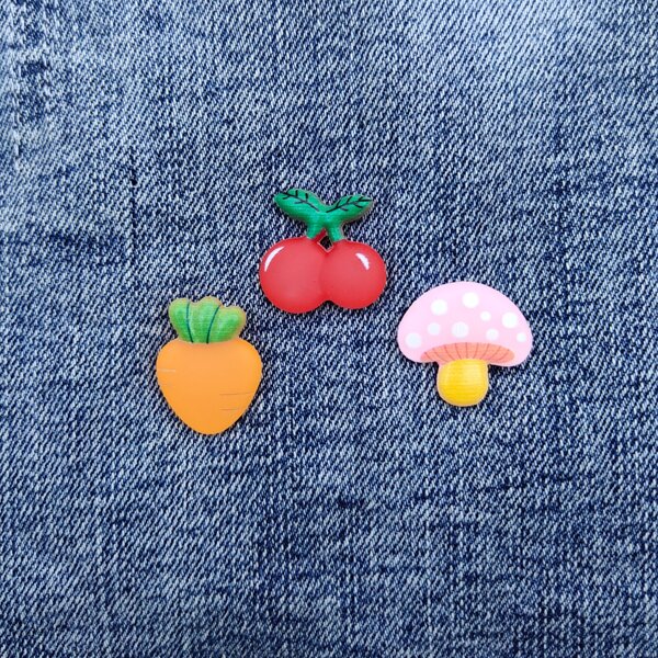 

3pcs Carrot Design Brooch, Multicolor