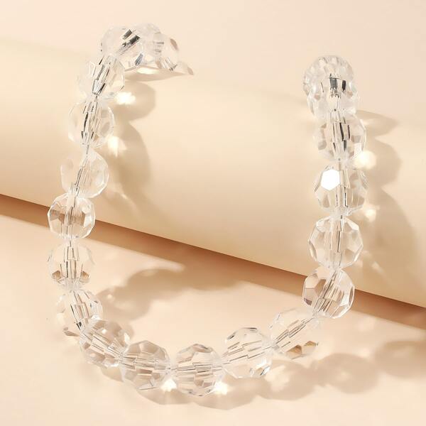 

Clear Beaded Necklace