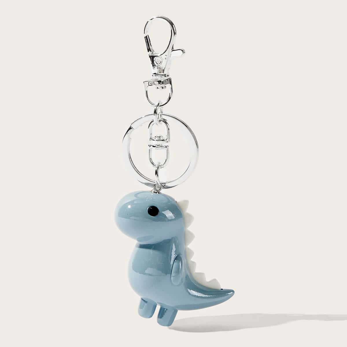 

Cartoon Dinosaur Bag Charm, Baby blue