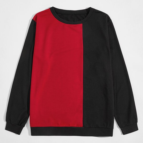 

Men Two Tone Crew Neck Sweatshirt, Multicolor