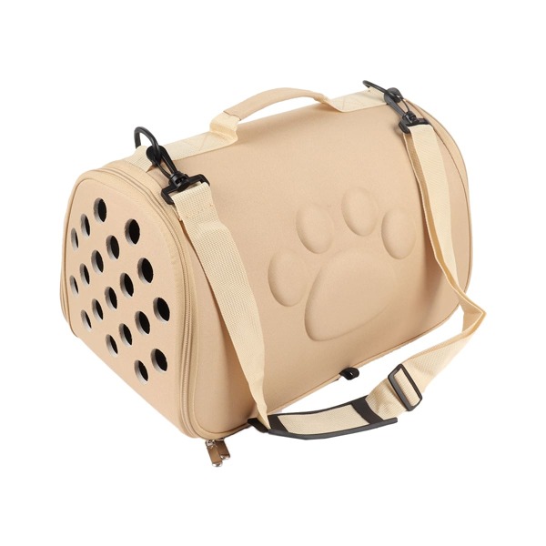 

1pc Dog Outdoor EVA Folding Carrier Bag, Khaki