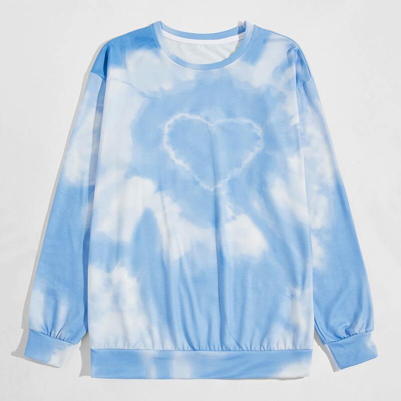 

Guys Tie Dye Sweatshirt, Baby blue