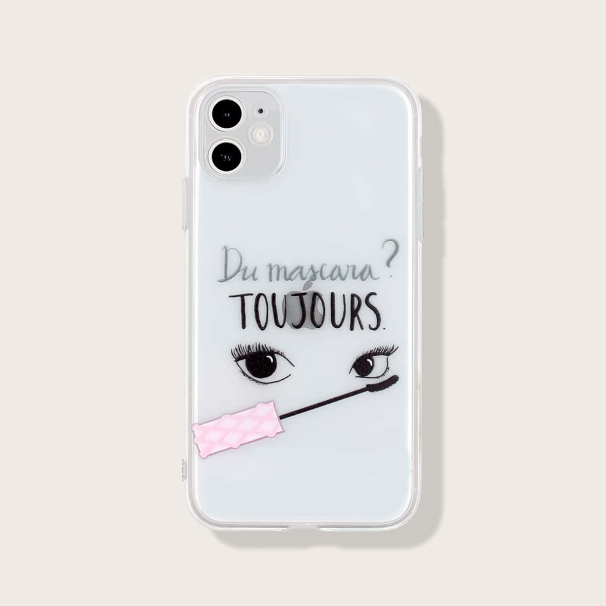 

Eyelash Pattern Clear iPhone Case