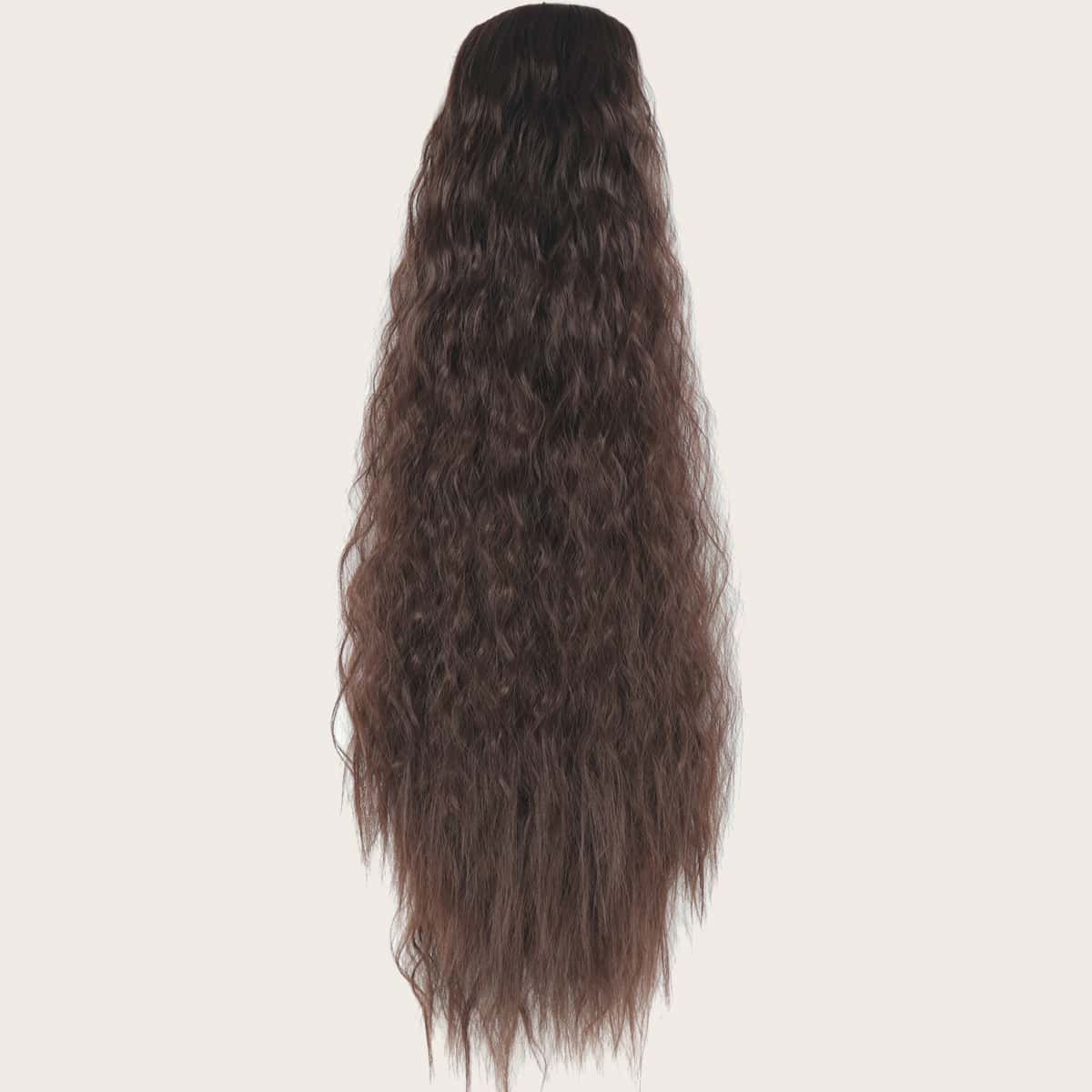 

Natural Long Curly Ponytail, Brown