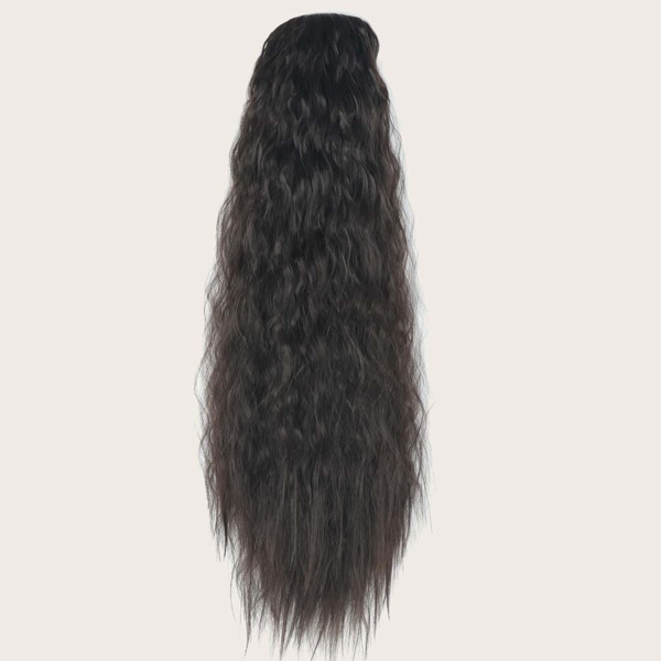 

Natural Long Curly Wig, Black