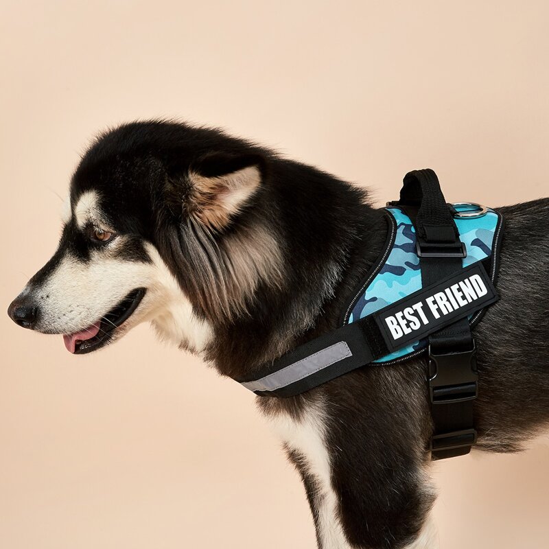 

1pc Camo Pattern Dog Harness, Multicolor