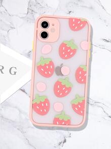 Funda marco en contraste fresa compatible con iPhone - Multicolor - Ver 2