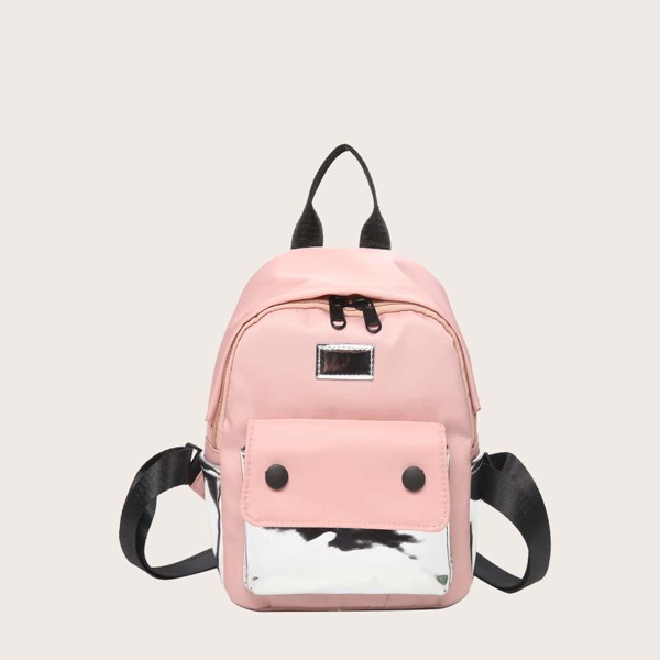 

Girls Metallic Detail Backpack, Pink