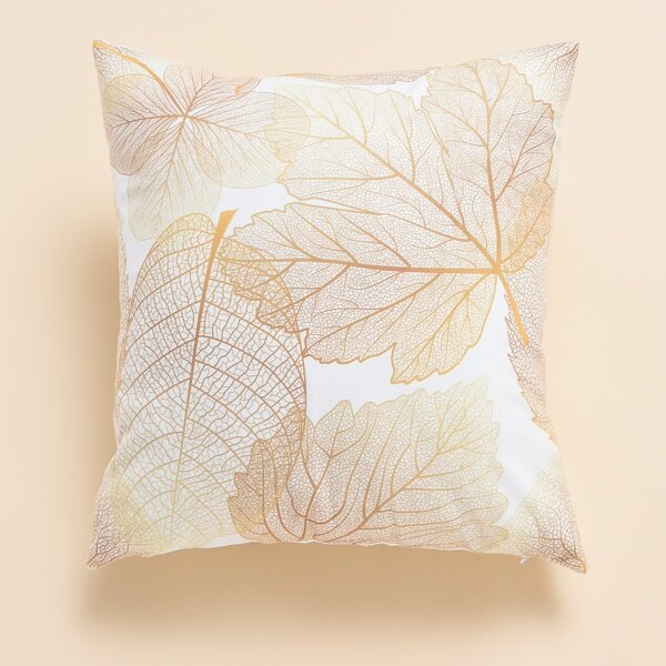 

Leaf Pattern Cushion Cover Without Filler, Multicolor