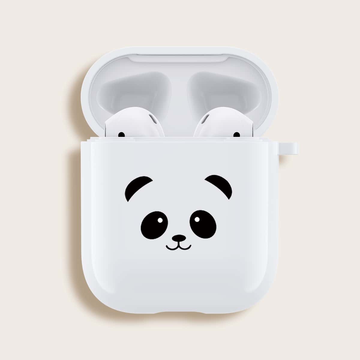 

Panda Pattern Airpods Case, White