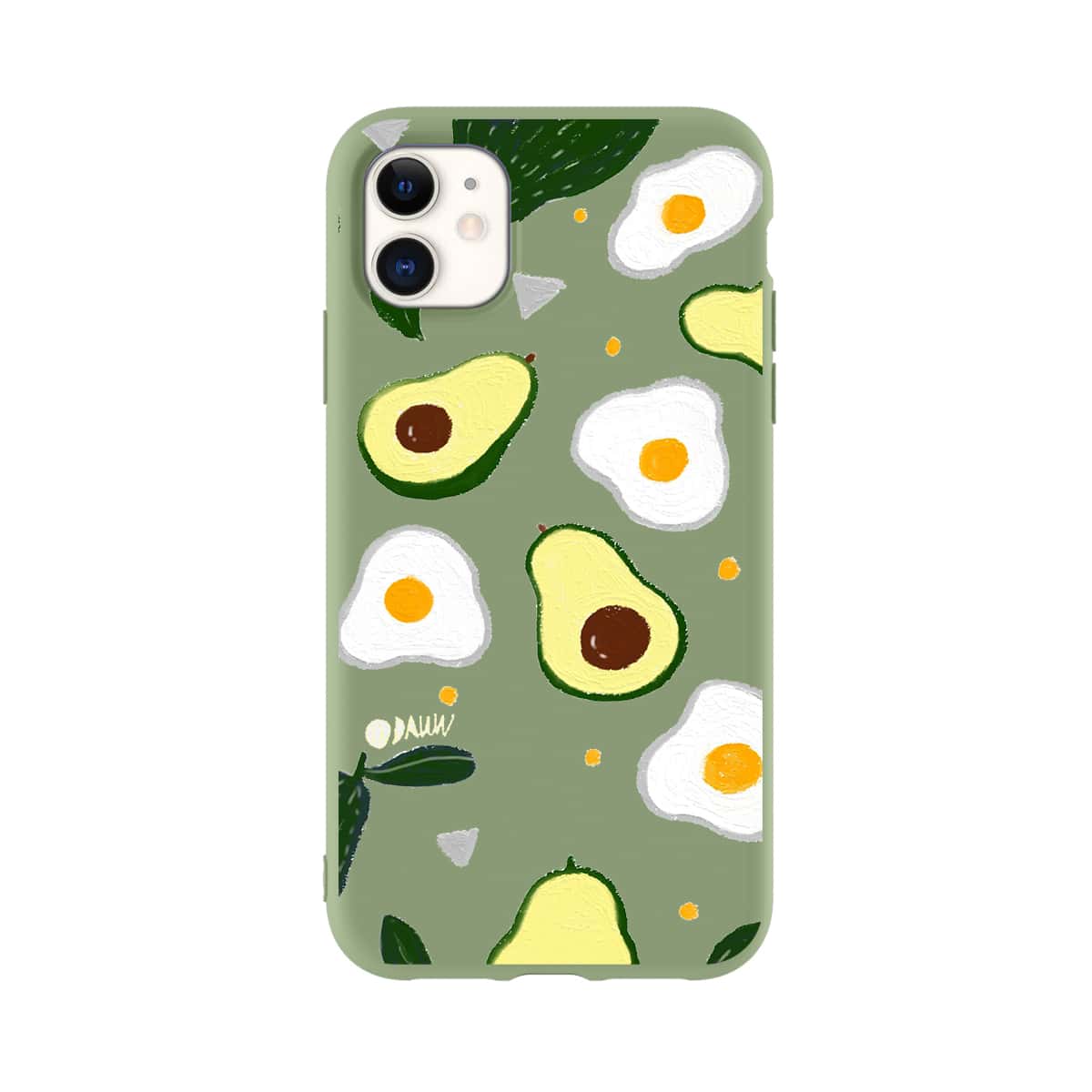 

Avocado Pattern iPhone Case, Green