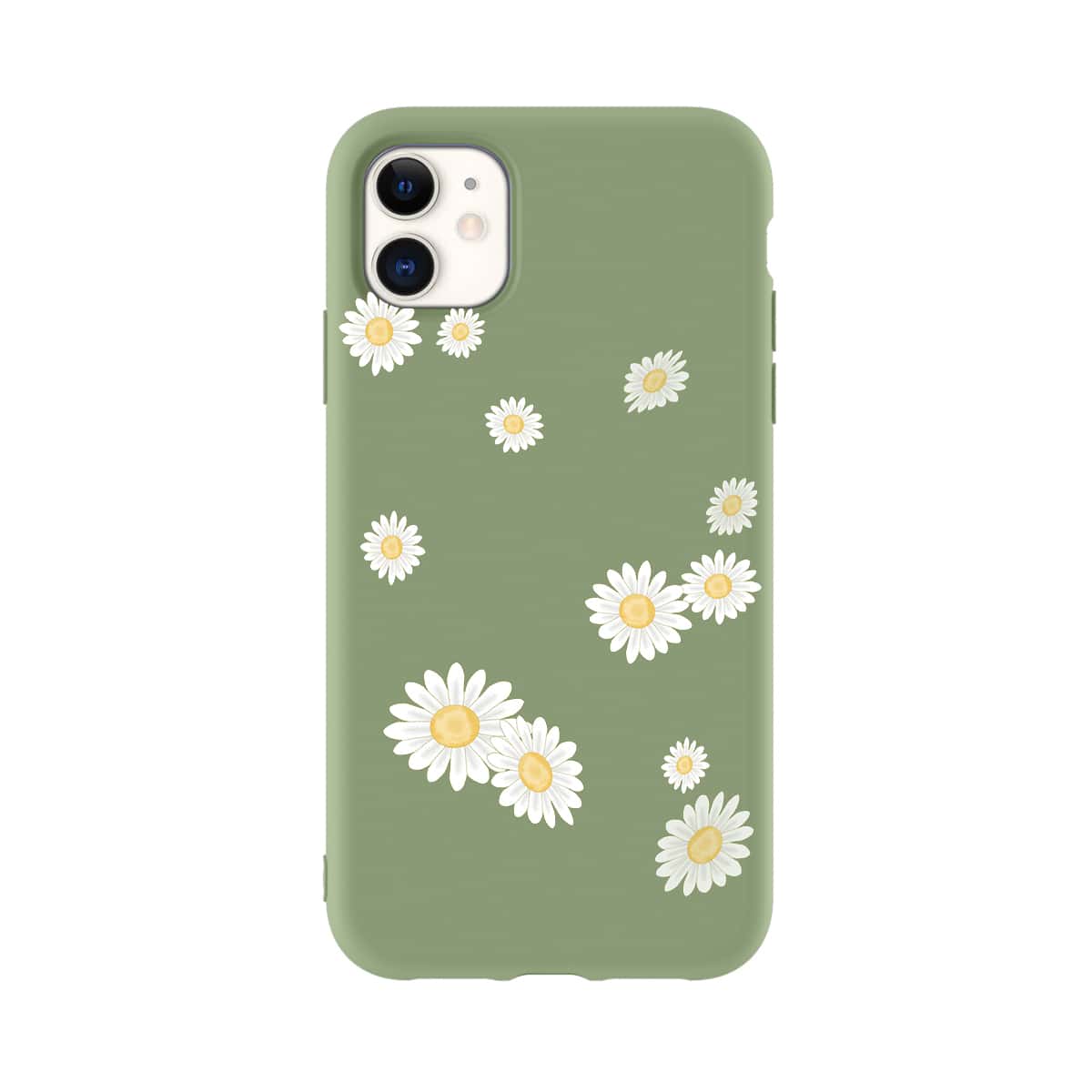 

Daisy Pattern iPhone Case, Green