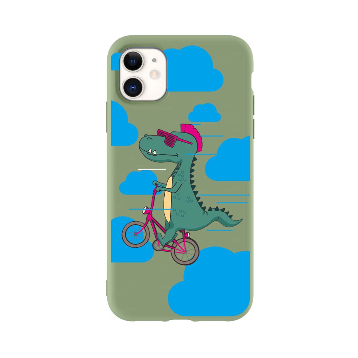 

Dinosaur Pattern iPhone Case, Green
