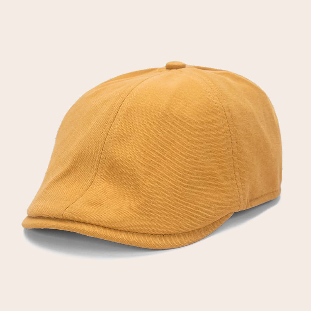 

Solid Newsboy Hat, Yellow