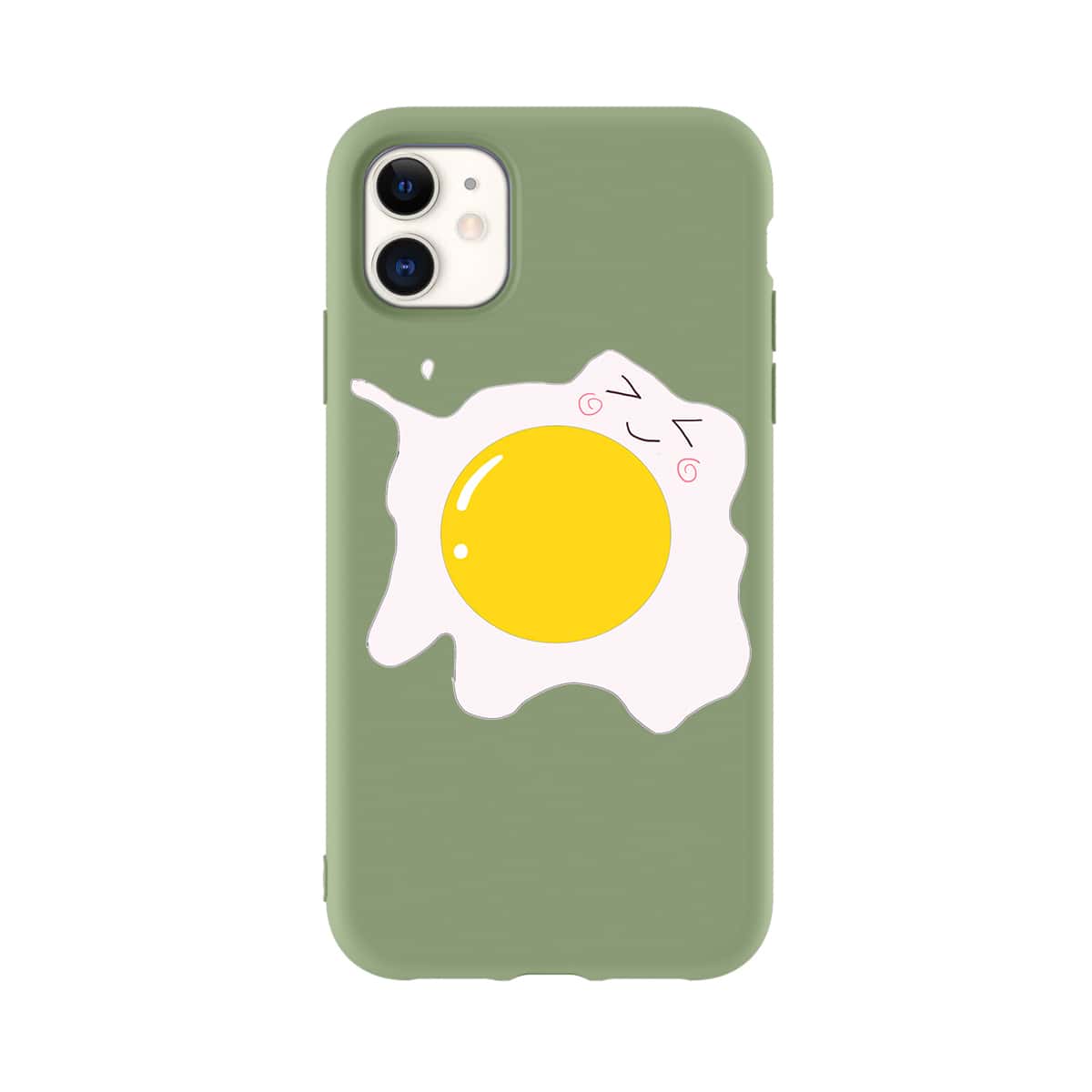 

Egg Cartoon Graphic iPhone Case, Green