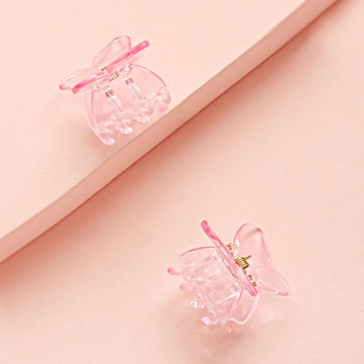

2pcs Butterfly Hair Claw, Pink