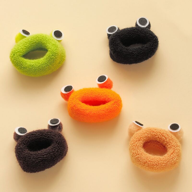 

5pcs Cartoon Frog Hair Tie, Multicolor